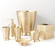Copper With Nickel Brass Bathroom Set