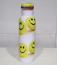 Smiley Pure Copper Water Bottle