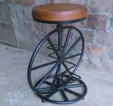 Metal Stools With Leather Seat, Color : Optional