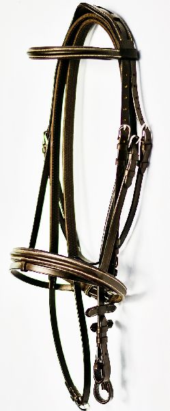 Genuine Leather Horse Bridle, Color : Brown