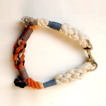 Organic Braided Cotton Rope Dog Collars