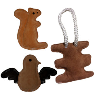 Pet  Leather Chew Squeaker Sound Toys