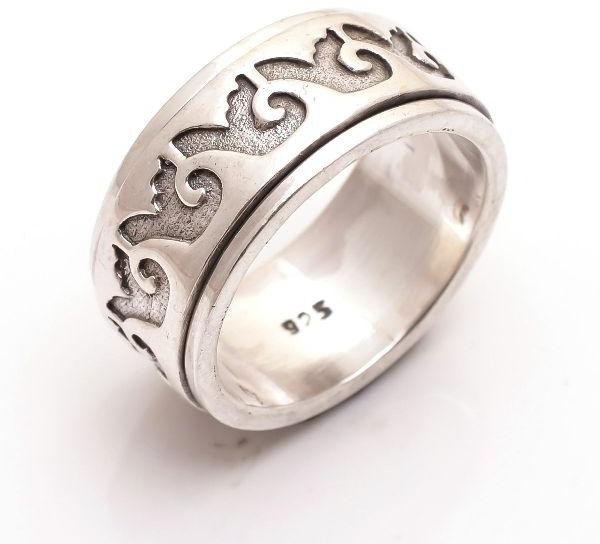 Sterling Silver Designer Spinner Ring