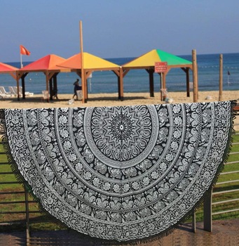 Printed Polyester / Cotton Mandala Tapestry, Size : 70
