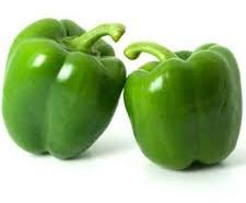 fresh green capsicum