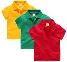 Boys Plain Polo T-Shirt