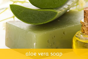 Herbal Aloe Vera Neem Soap, Form : Solid