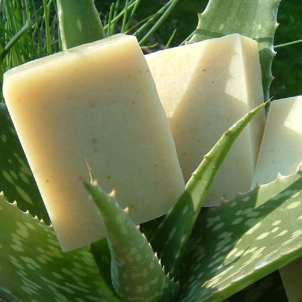 Herbal Aloe Vera Sandal Soap, Form : Solid