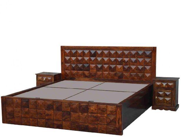 Wooden Low Height Bed, for Home, Hotel, Pattern : Plain