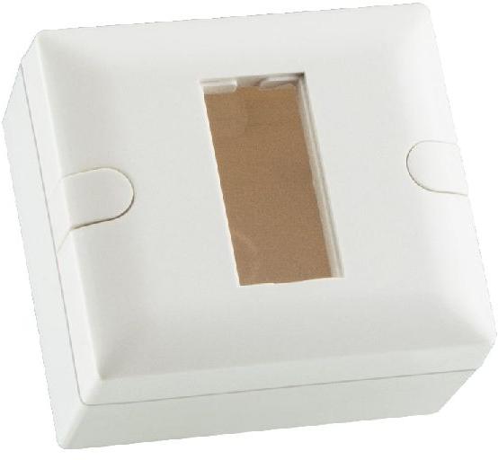 Plastic Smart 1M Gang Box, Color : White