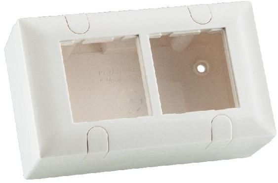 Plastic Smart 4M Gang Box, Color : White