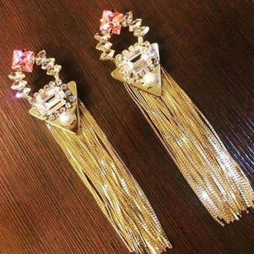 Polished Modern Artificial Long Earrings, Packaging Type : Plastic Packet