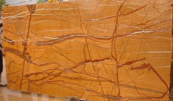 Golden Natural Indian Botticino Marble Slab