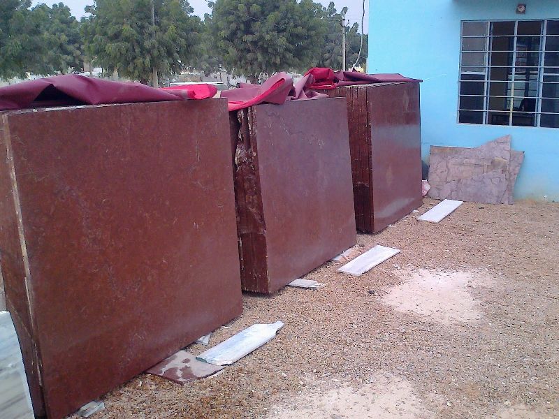 Red Indian Carrara Marble Slab