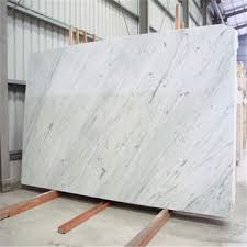 White Indian Carrara Marble Slab, for Hotel, Kitchen, Office, Restaurant, Size : 12x12ft12x16ft