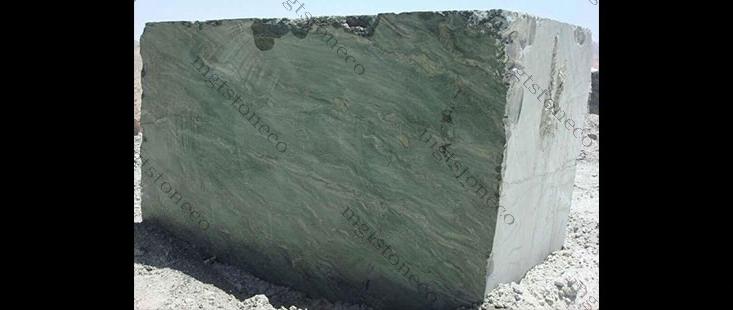 Rough Mokalsar Green Granite Blocks, Size : 60 X 180cm