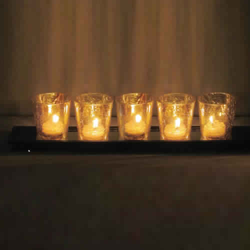 VOTIVES WITH TRAY (S22564)