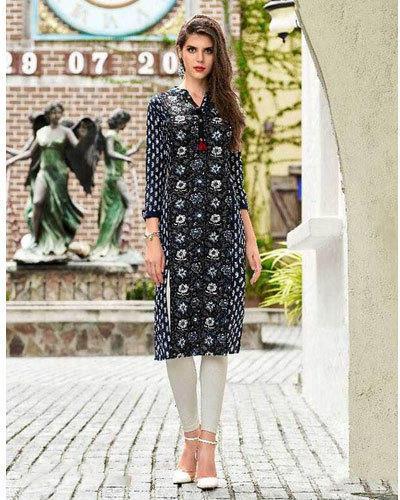 Cotton Printed Ladies Kurti, Size : M, XL