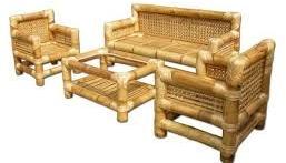 Non Polished Bamboo Sofa Set, for Home, Hotel, Office, Feature : Attractive Designs, Good Quality