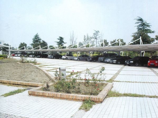 Industrial Prefabricated Warehouse Building Midsize Steel Structure Car Shed