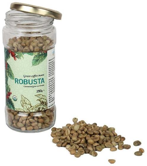 Organic green coffee beans