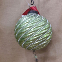 Hot Selling Light Green Christmas Tree Decorative Glass Hanging Bauble