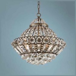 Round crystal iron chandelier, Color : Gold / silver / Copper