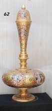 24k Real Gold Cutwork Vintage Marble Surai Vase