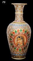 Indian Handmade Rare Vintage Floral Pot, for Interior Decoration, Feature : Durable
