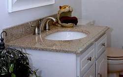 Rectangular Granite Non Polioshed Bathroom Counter, for Bathroom , Pattern : Plain