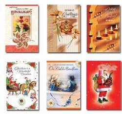 Printed Butter Paper festival greeting cards, Technics : Hand Made, Machine Made