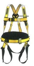 Nylon Polyster full body harnesses, Color : Yellow Black