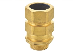 Polished Brass E1W Type Cable Gland, Color : Golden