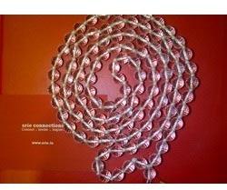 Transparent Diamond Cut Sphatik Japa Mala