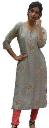 Chanderi Kurti, Size : S, M, L, XL, XXL