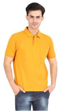 Plain Collar T-Shirt, Size : Small, Medium, Large, XL