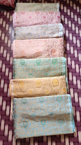 Multicolor Brocade Silk Fabric