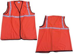 Knitted Fabric Safety Jacket Reflective Tape, for Traffic Control, Pattern : Plain