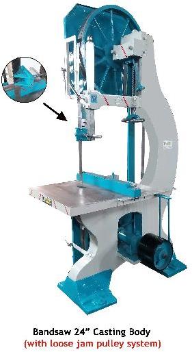 24 Inch Casting Body Bandsaw Machine With Loose Jam Pulley System