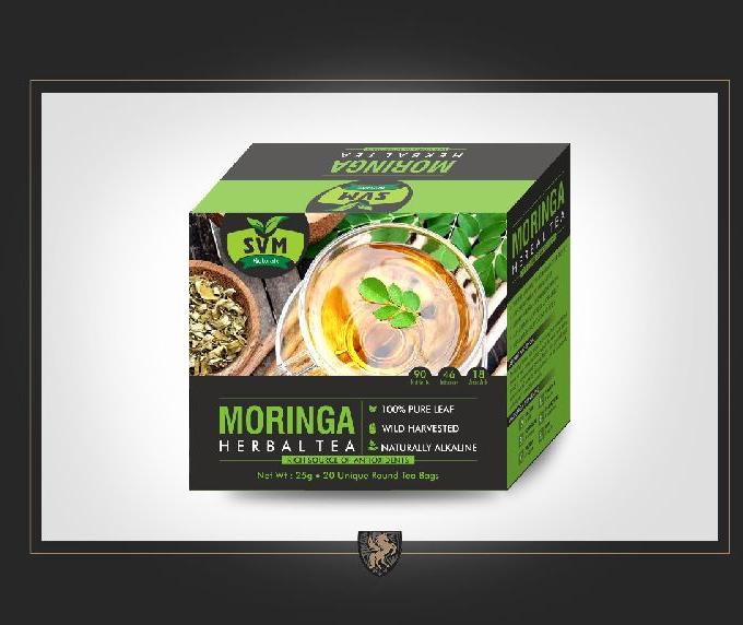 SVM Organic Moringa Tea Box