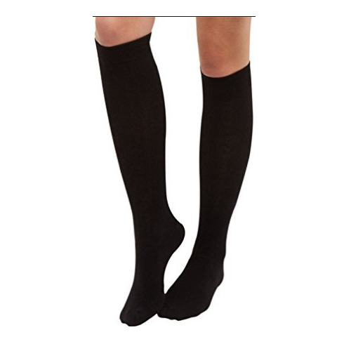 Ladies Long Socks, Pattern : Plain, Color : Black - Prashant Woollens ...