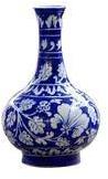 Decorative Blue Pottery Flower Vase