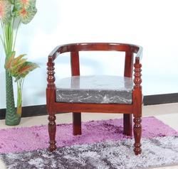 Wood Arm Chair, Color : Mahogany Finish