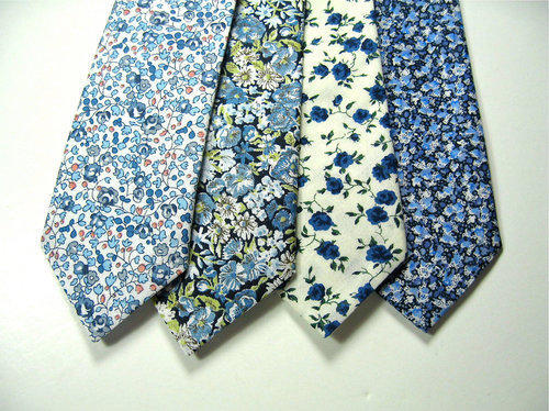 Pantone Colors Polyester Floral Neckties