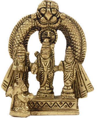 Copper Ram Darbar Golden Idol, for Home Decor, Packaging Type : Box