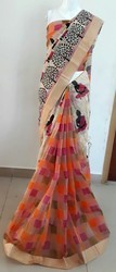 Chiffon chanderi sarees, Occasion : Casual Wear, Festive Wear, Wedding Wear
