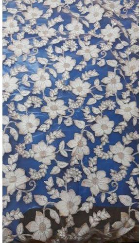 Embroidered Dress Fabric, Color : White
