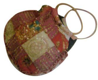 Printed Cotton Handicraft Drawstring Bag, Size : Standard