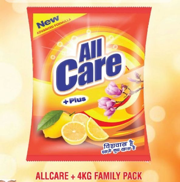 All Care Plus Detergent Powder, for Cloth Washing, Shelf Life : 2years
