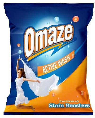 Omaze Active Wash Detergent Powder, for Laundry, Feature : Remove Hard Stains, Skin Friendly